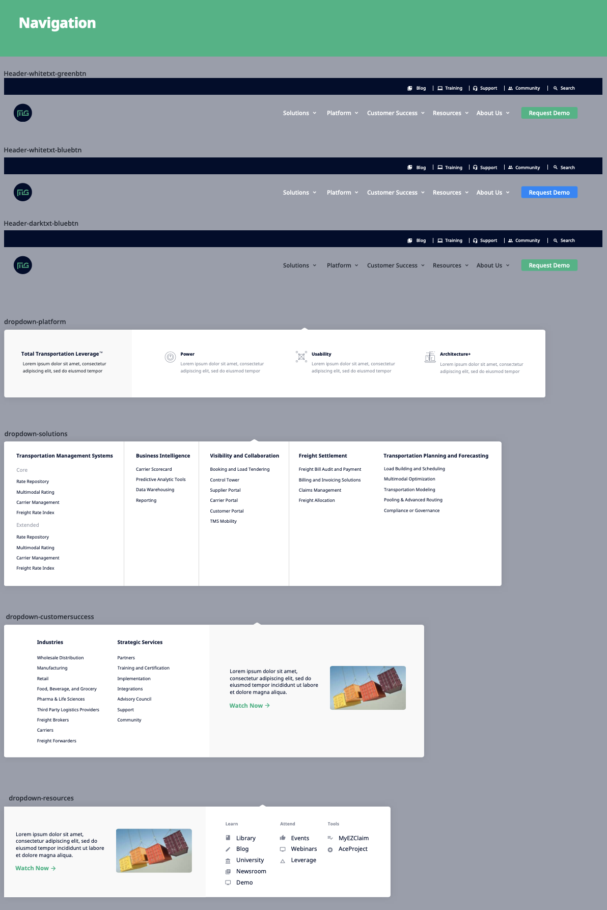 MercuryGate UI Kit